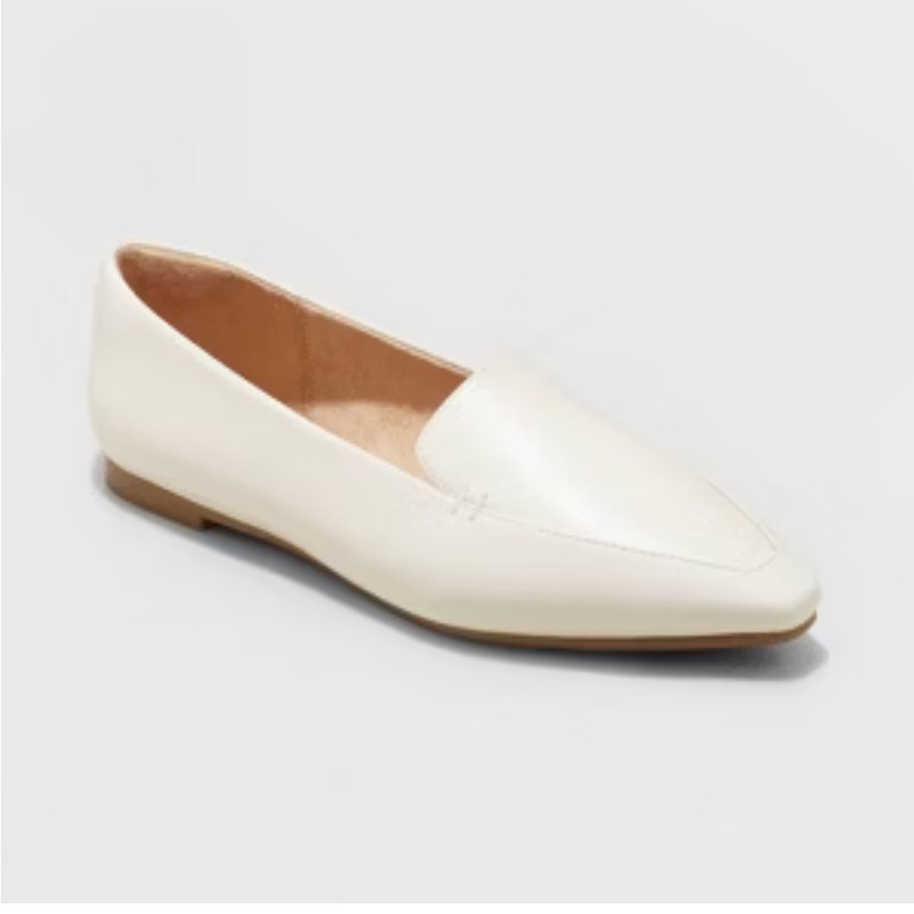 A New Day Hayes Women's Cream Loafers office wear